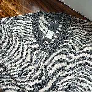 Rails Grey Marled Tiger Sweater NWT Size Small